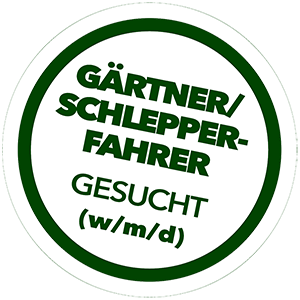 Stellenanzeige gärtnerischer Maschinist